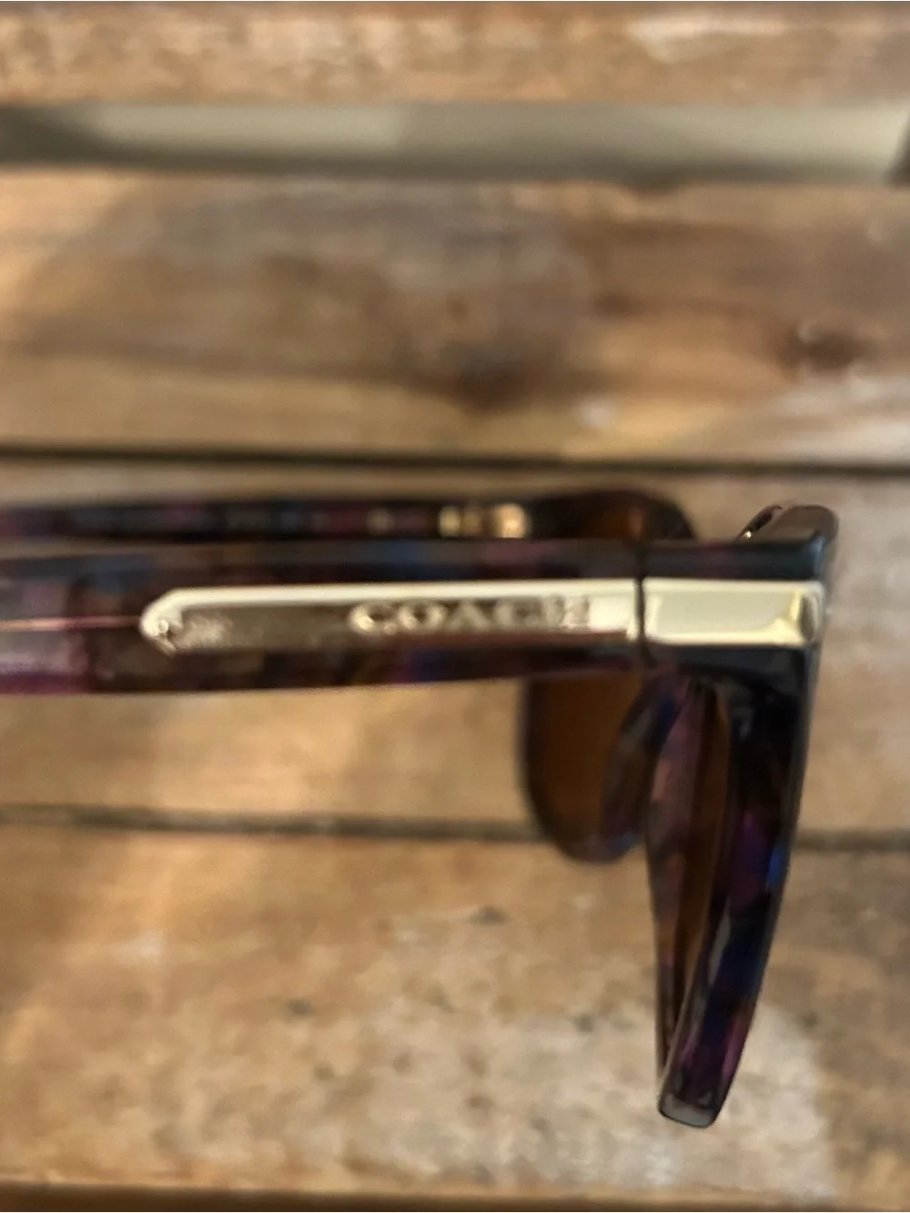 Coach Sunglasses HC 8132 L109 52888H Confetti Purple Size 57-17-135